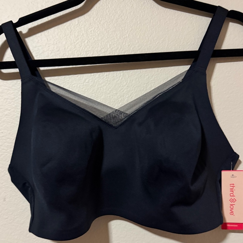 ThirdLove Black Wireless V-Neck Comfort Bra